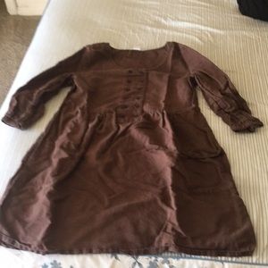 Brown cotton dress